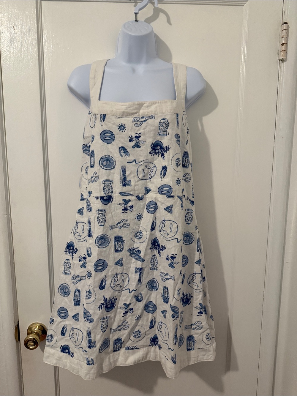 Abercrombie & Fitch Linen-Blend Wide Strap Mini Dress - Picture 2 of 15